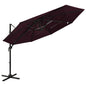 Parasol 4-Laags Met Aluminium Paal 3X3 M