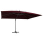 Zweefparasol Met Led En Aluminium Paal 400X300 Cm