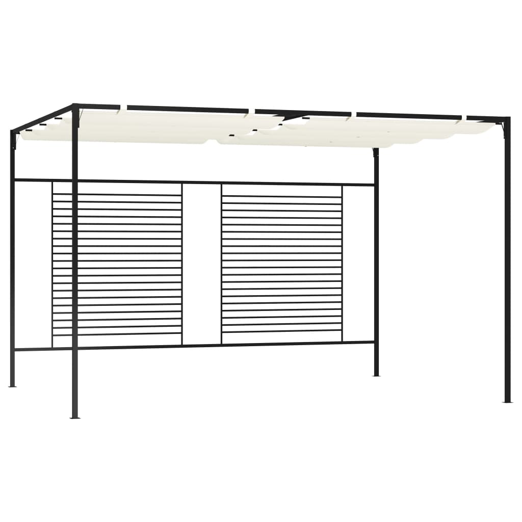 Prieel Met Uittrekbaar Dak 180 G/M² 4X3X2,3 M Kleurig