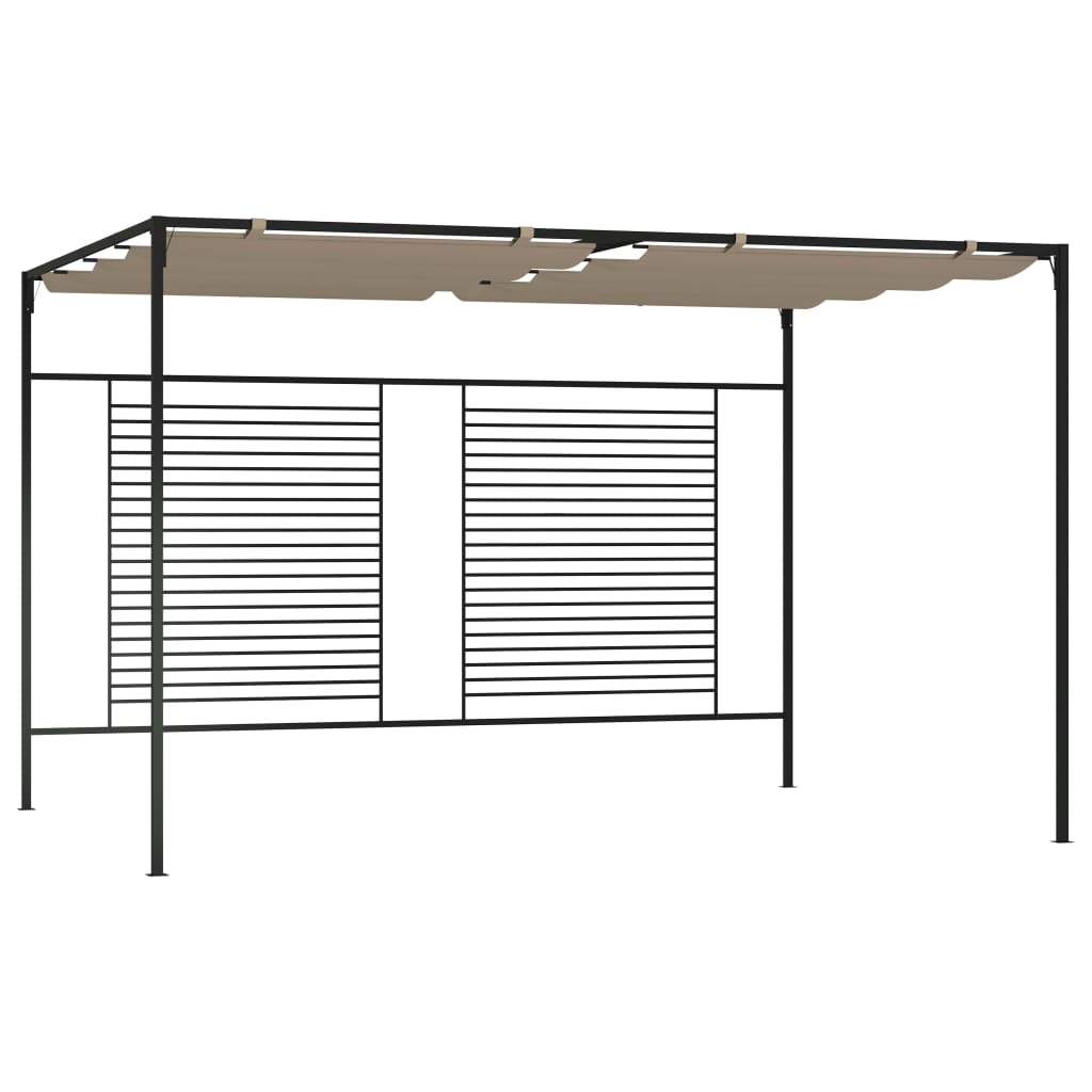 Prieel Met Uittrekbaar Dak 180 G/M² 4X3X2,3 M Kleurig