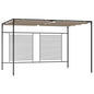 Prieel Met Uittrekbaar Dak 180 G/M² 4X3X2,3 M Kleurig