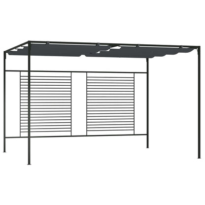 Prieel Met Uittrekbaar Dak 180 G/M² 4X3X2,3 M Kleurig