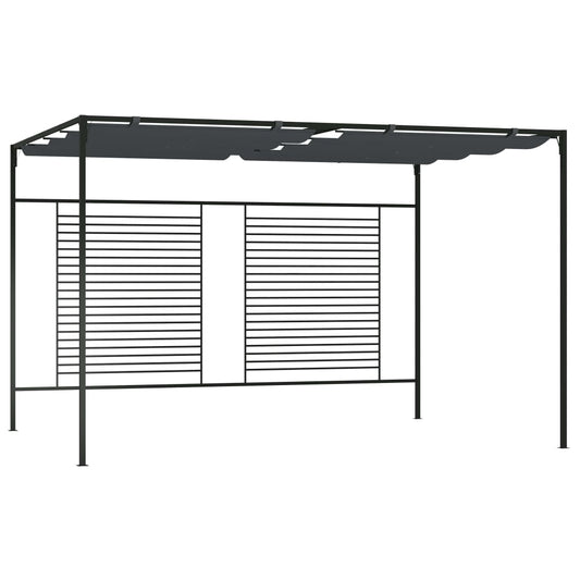 Prieel Met Uittrekbaar Dak 180 G/M² 4X3X2,3 M Kleurig