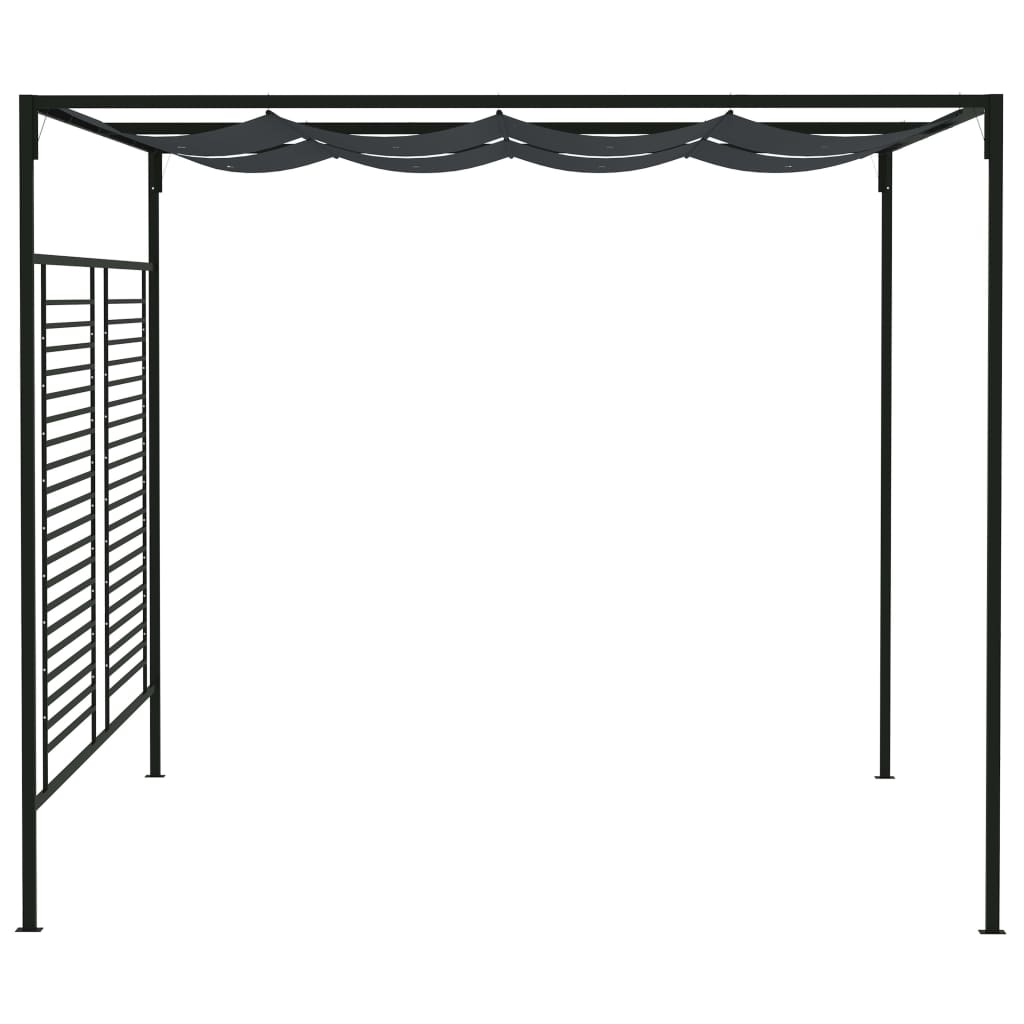 Prieel Met Uittrekbaar Dak 180 G/M² 4X3X2,3 M Kleurig