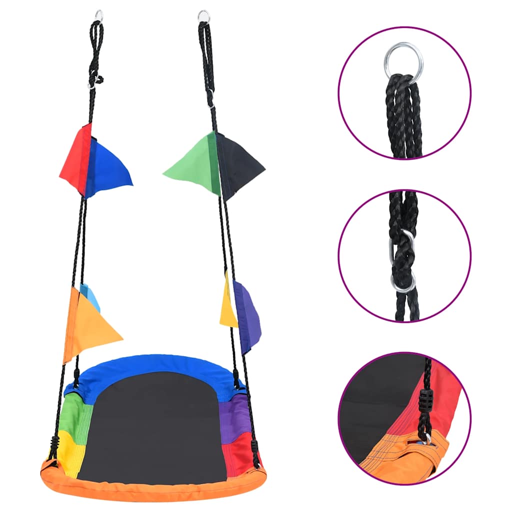 Nestschommel Met Vlaggetjes 165X70 Cm