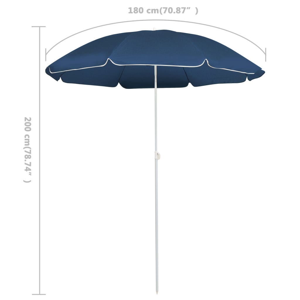 Parasol Met Stalen Paal 180 Cm