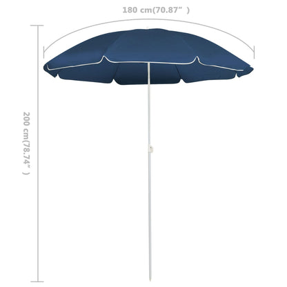 Parasol Met Stalen Paal 180 Cm