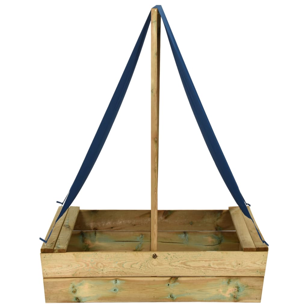 Zandbak Met Dak 80X60X97,5 Cm Geïmpregneerd Grenenhout