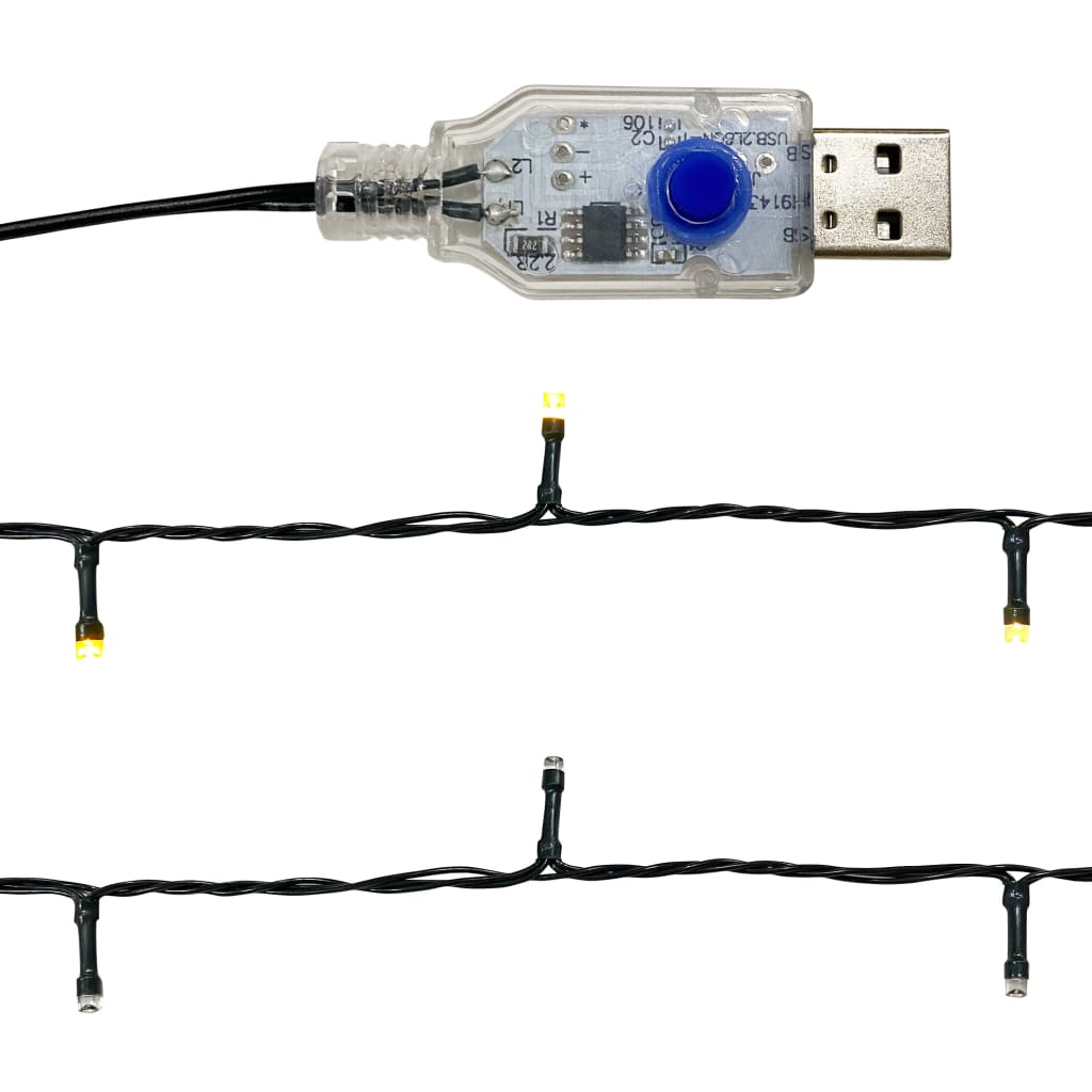 Kerstslinger Met Led-Lampjes Blauw