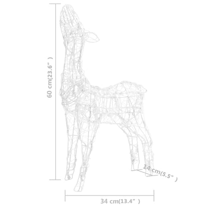 Kerstversiering Rendierfamilie 160 Led's Acryl