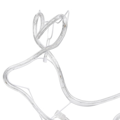 Buitenkerstversiering Rendier En Slee 576 Led's Koudwit