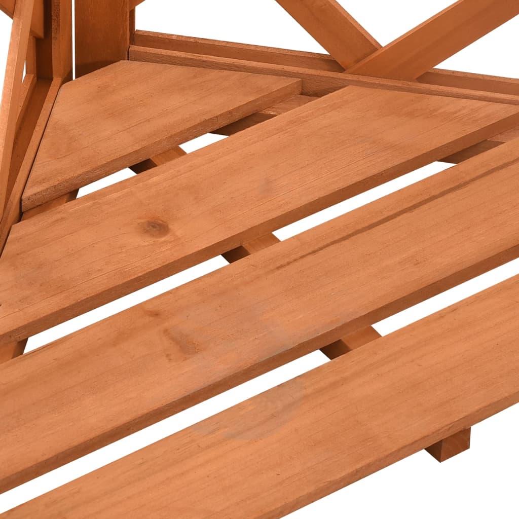 Latwerk Hoekmodel 50X50X145 Cm Massief Vurenhout