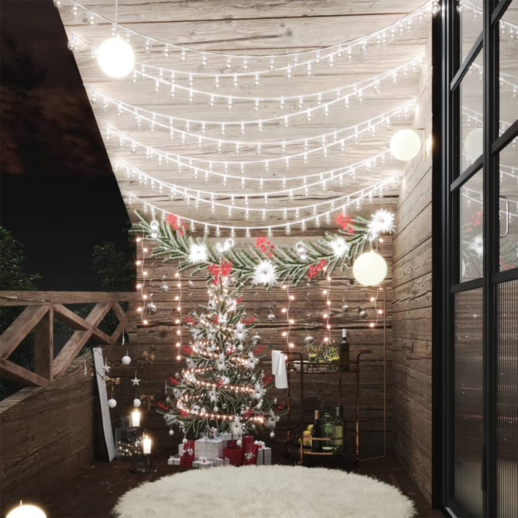 Lichtsnoer Met 200 Led's 8 Functies Koudwit