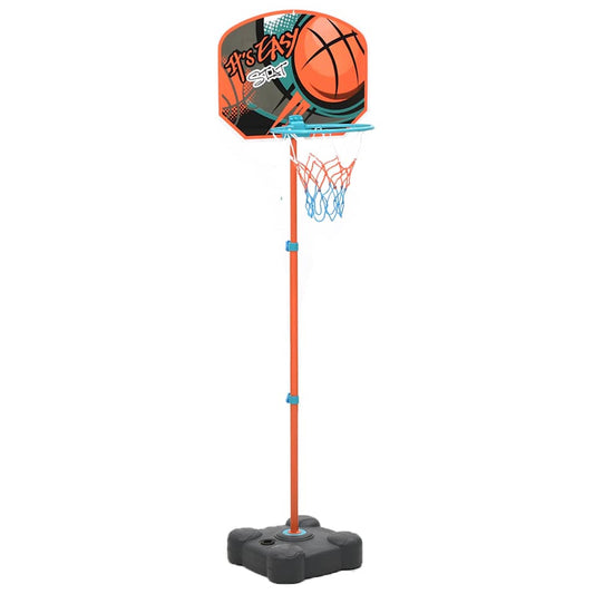 Basketbalset Draagbaar Verstelbaar 109-141 Cm Antraciet