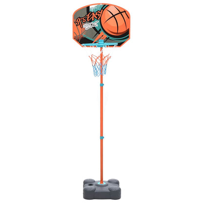 Basketbalset Draagbaar Verstelbaar 109-141 Cm Antraciet