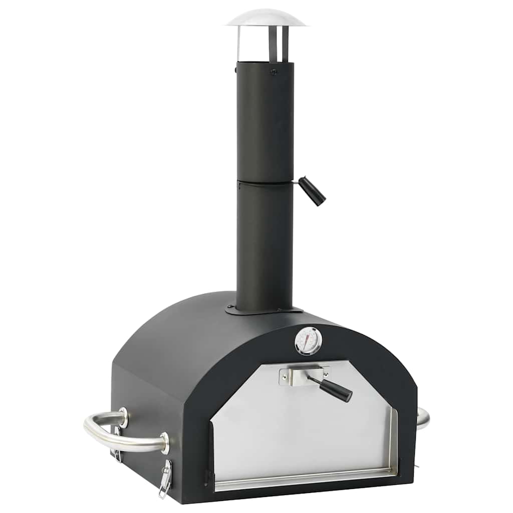 Pizzaoven En Barbecue 3-In-1 Zwart