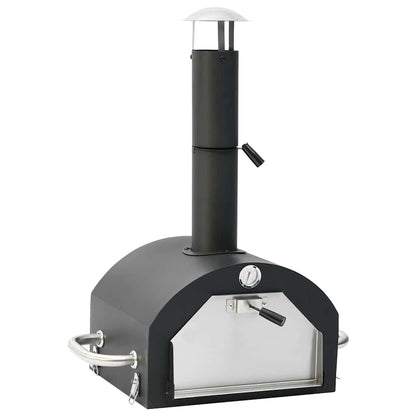 Pizzaoven En Barbecue 3-In-1 Zwart