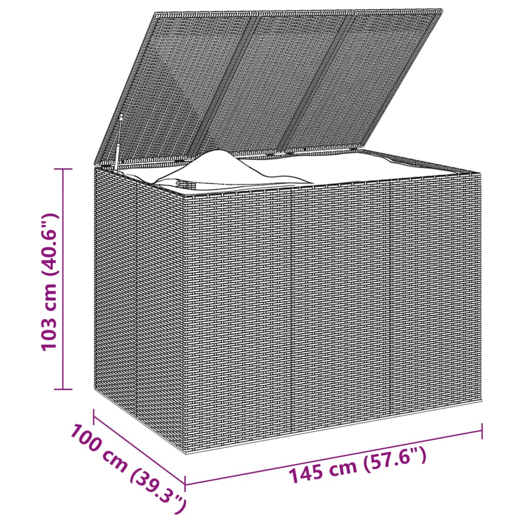 Tuinbox Polyetheen Rattan