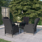 5-Delige Tuinset Poly Rattan