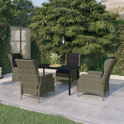 5-Delige Tuinset Poly Rattan