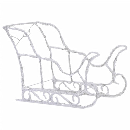 Kerstversiering Rendieren En Slee 320 Led's Acryl Multikleur