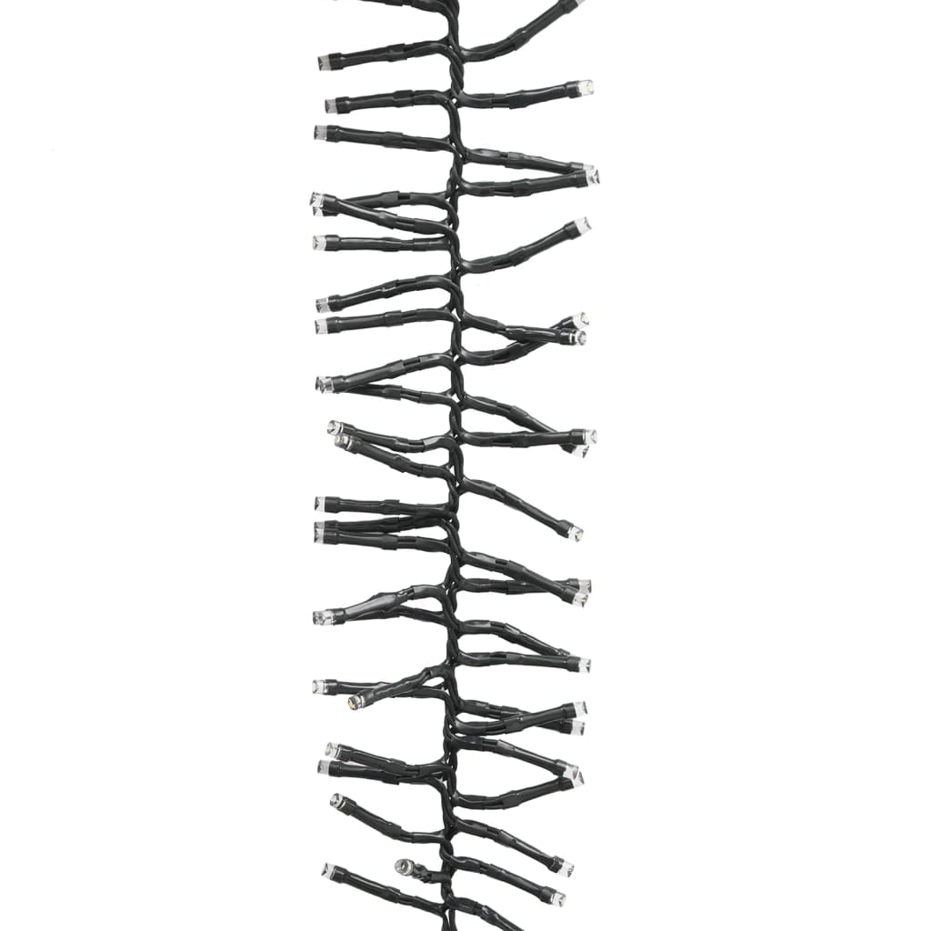 Lichtslinger Cluster Met 3000 Led's Pvc Warmwit En Donkergroen