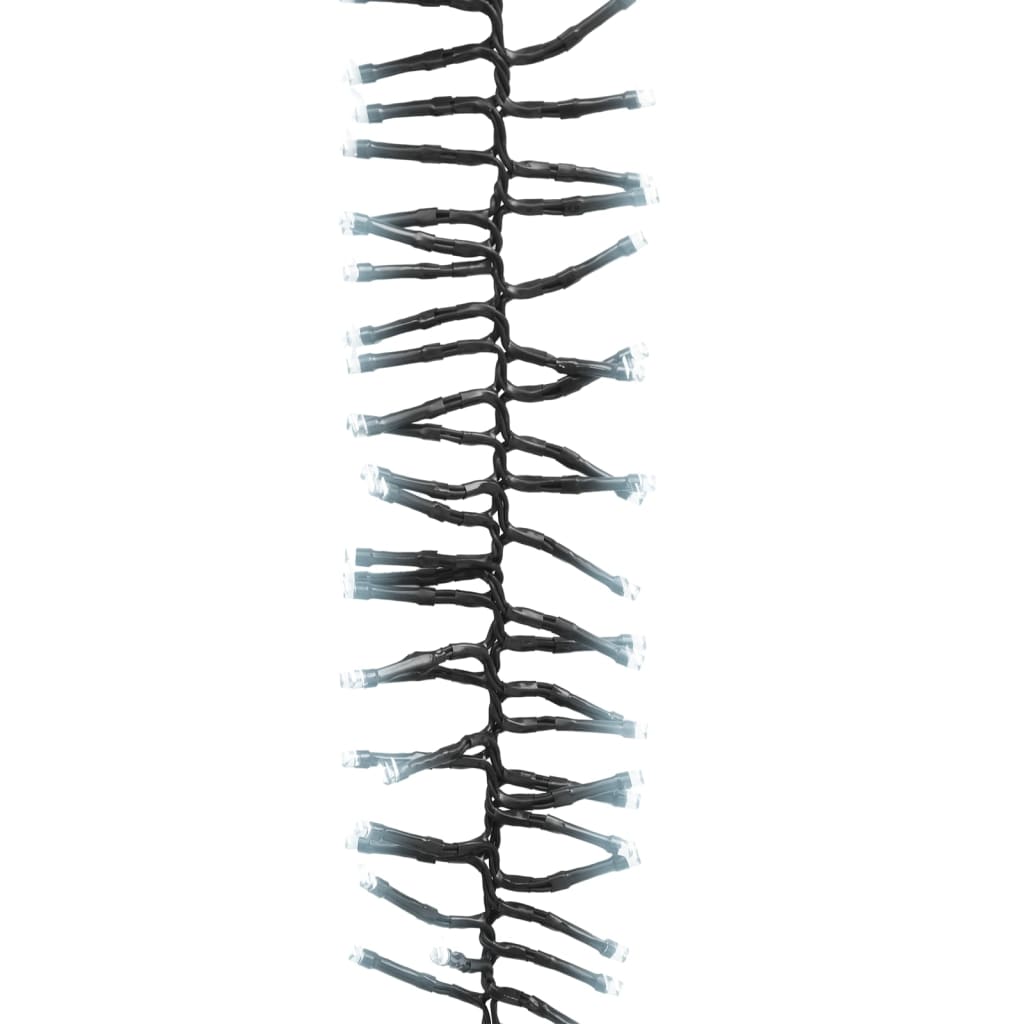 Lichtslinger Cluster Met 3000 Led's 60 M Pvc Koudwit En Donkergroen