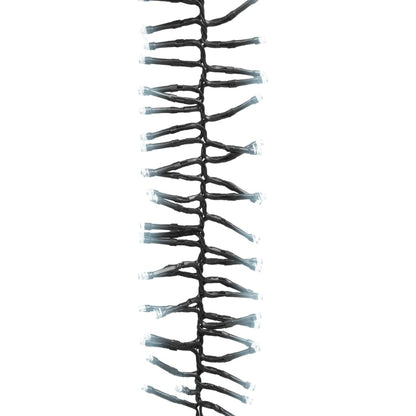 Lichtslinger Cluster Met 3000 Led's 60 M Pvc Koudwit En Donkergroen