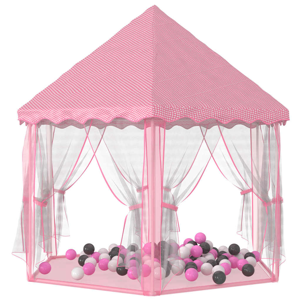 Prinsessenspeeltent Met 250 Ballen 133X140 Cm Roze