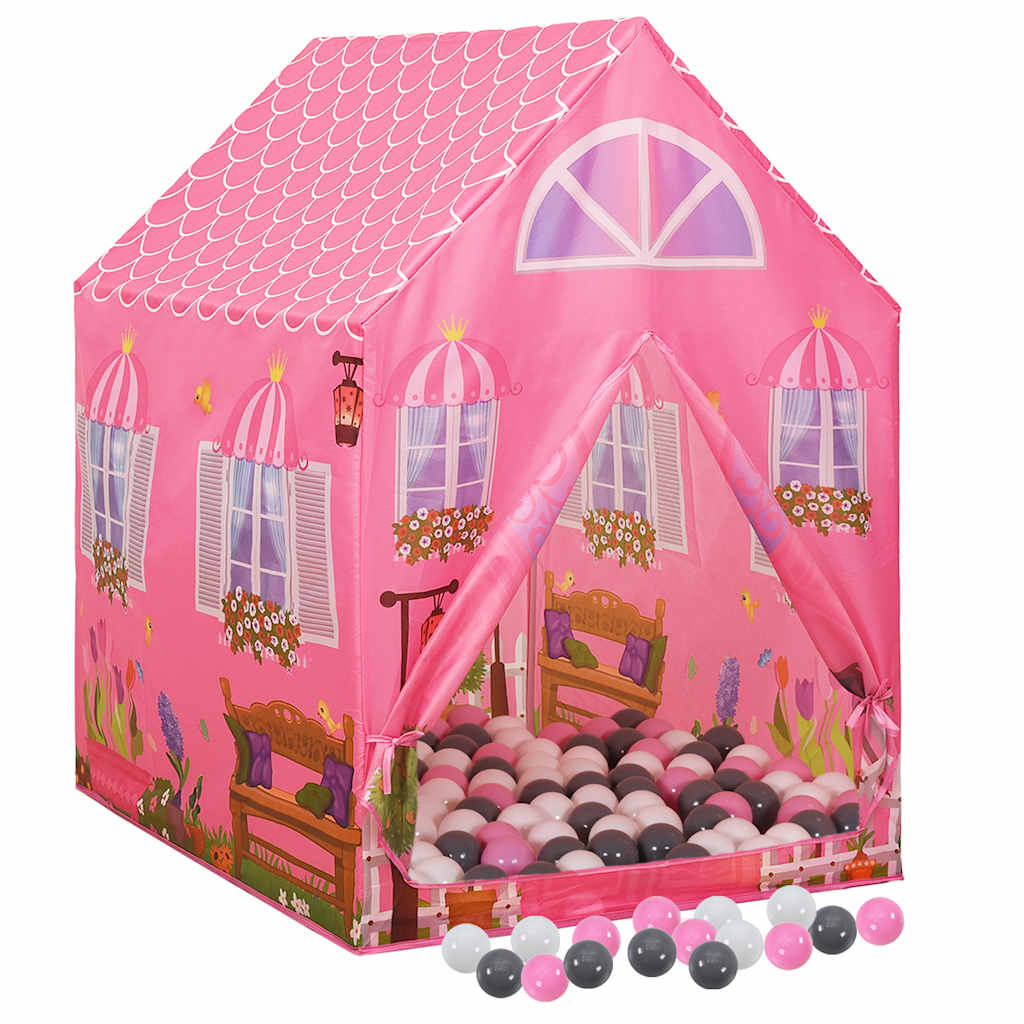 Kinderspeeltent Met 250 Ballen 69X94X104 Cm Roze