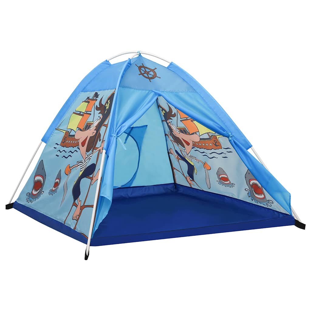 Kinderspeeltent 120X120X90 Cm Blauw Zwart