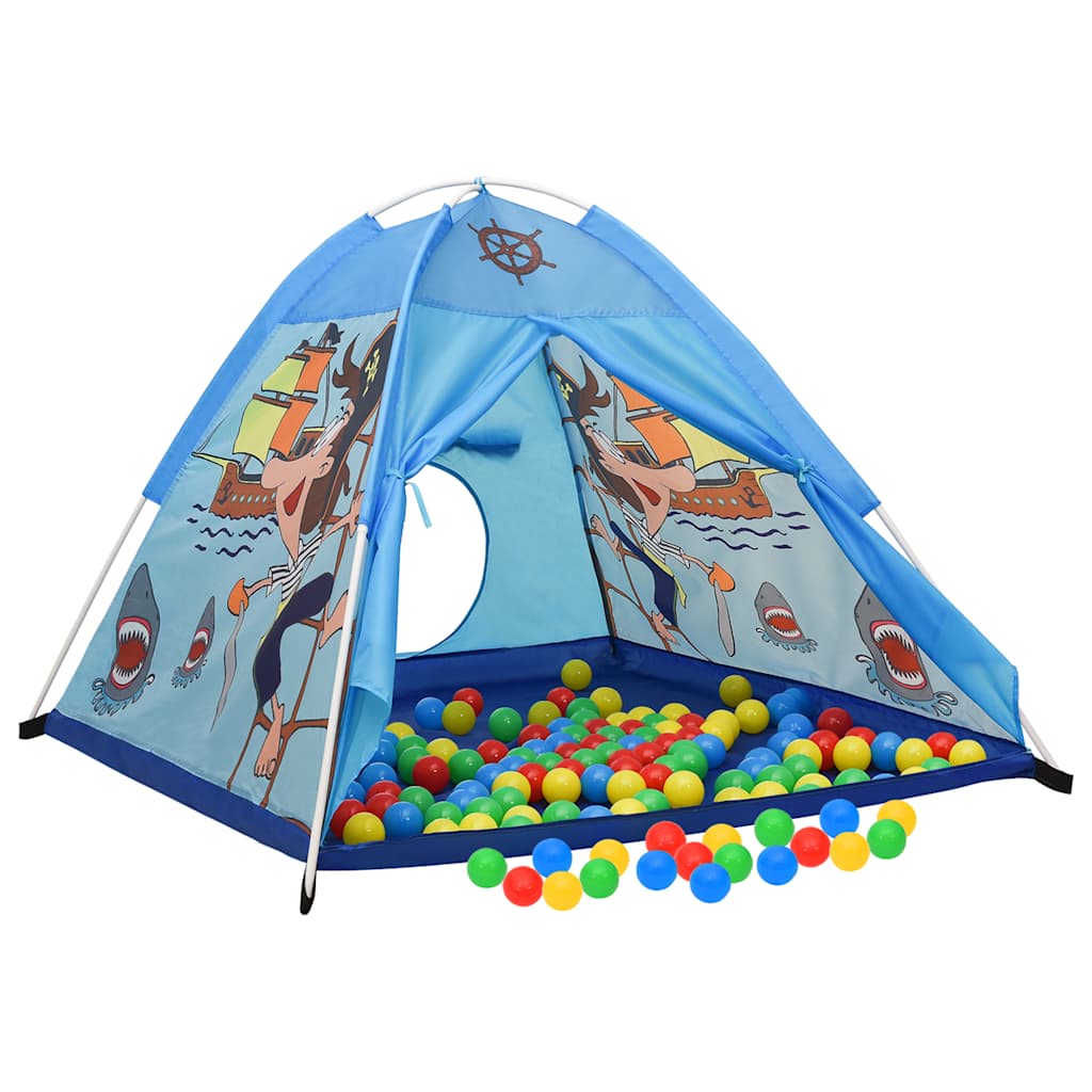 Kinderspeeltent 120X120X90 Cm Blauw Zwart