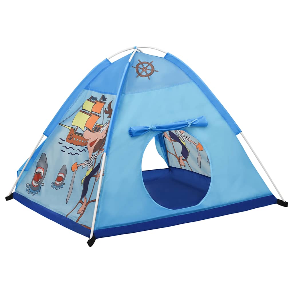 Kinderspeeltent 120X120X90 Cm Blauw Zwart