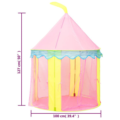 Kinderspeeltent 100X100X127 Cm Roze Betongrijs