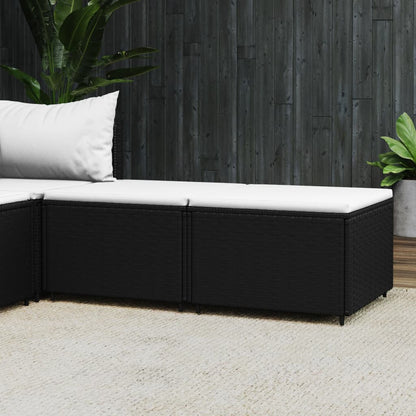 Voetensteunen Met Kussens Poly Rattan