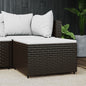 Voetensteunen Met Kussens Poly Rattan