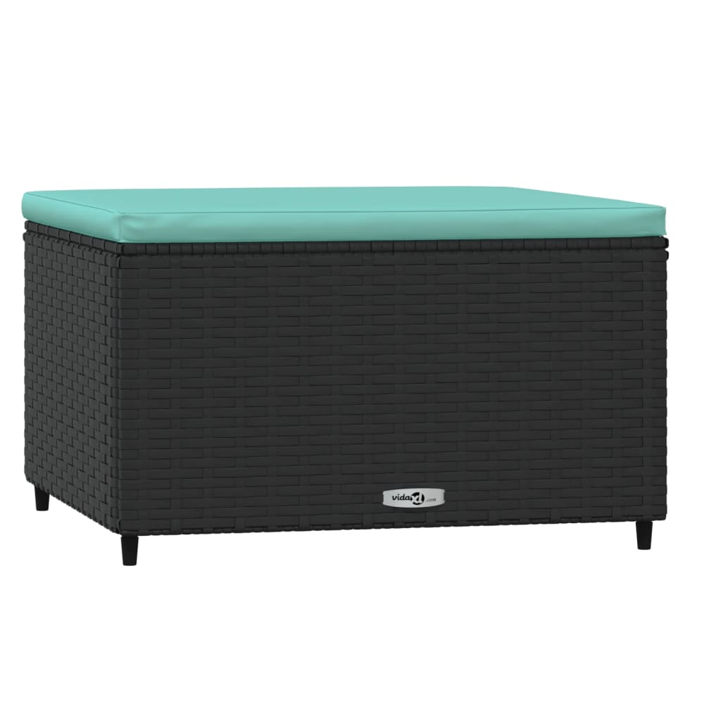 Voetensteunen Met Kussens Poly Rattan