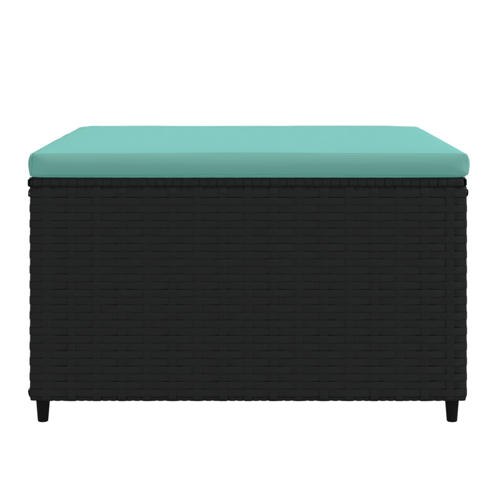 Voetensteunen Met Kussens Poly Rattan