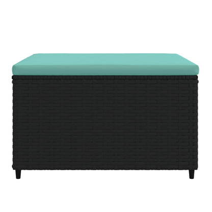 Voetensteunen Met Kussens Poly Rattan