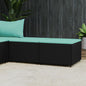 Voetensteunen Met Kussens Poly Rattan