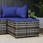 Voetensteunen Met Kussens Poly Rattan