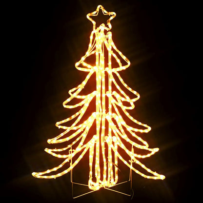 Kerstfiguur Boom Inklapbaar Met Led's 87X87X93 Cm Warmwit