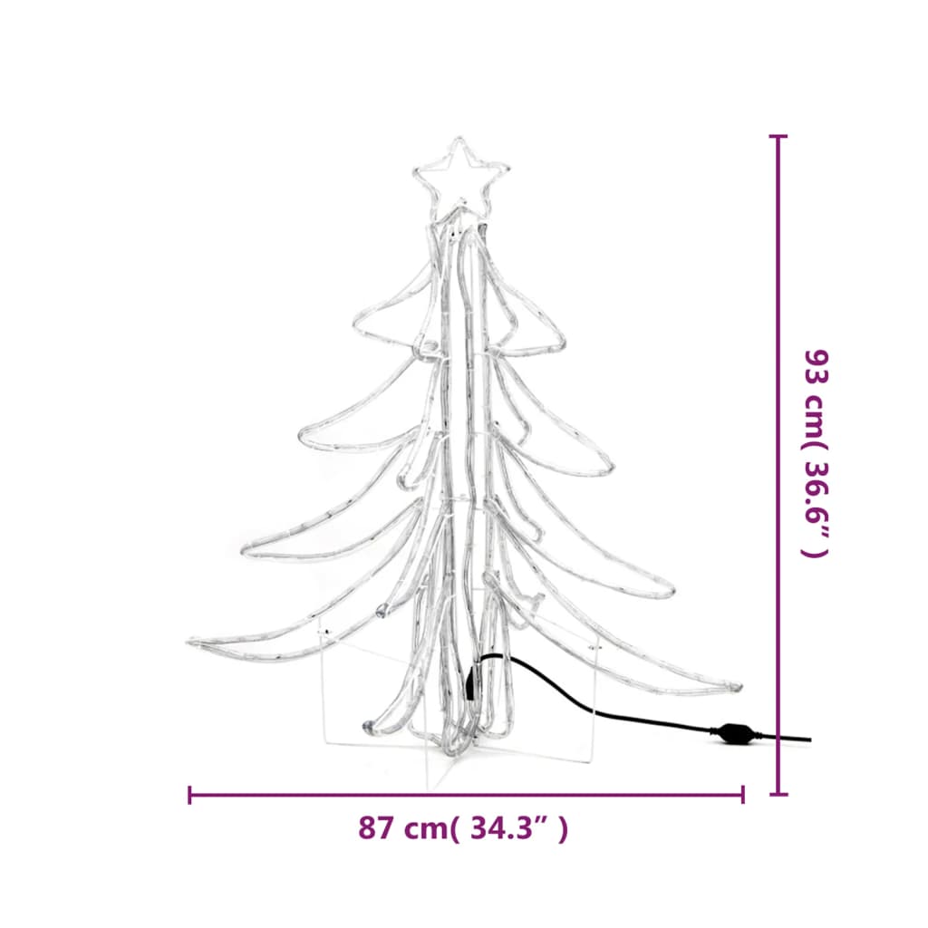 Kerstfiguur Boom Inklapbaar Met Led's 87X87X93 Cm Warmwit