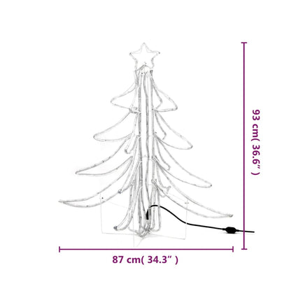 Kerstfiguur Boom Inklapbaar Met Led's 87X87X93 Cm Warmwit