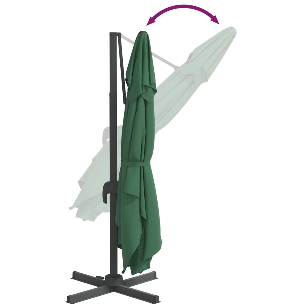 Zweefparasol Met Led-Verlichting 400X300 Cm