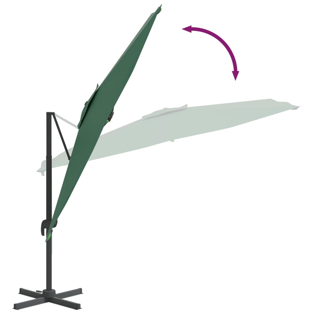 Zweefparasol Met Led-Verlichting 400X300 Cm