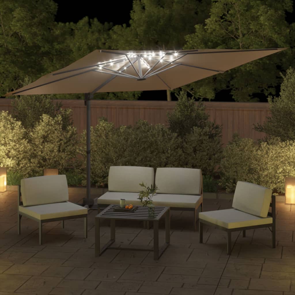 Zweefparasol Met Led-Verlichting 400X300 Cm