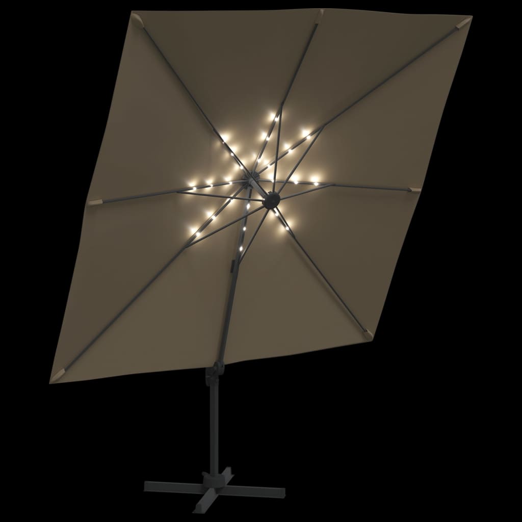 Zweefparasol Met Led-Verlichting 400X300 Cm