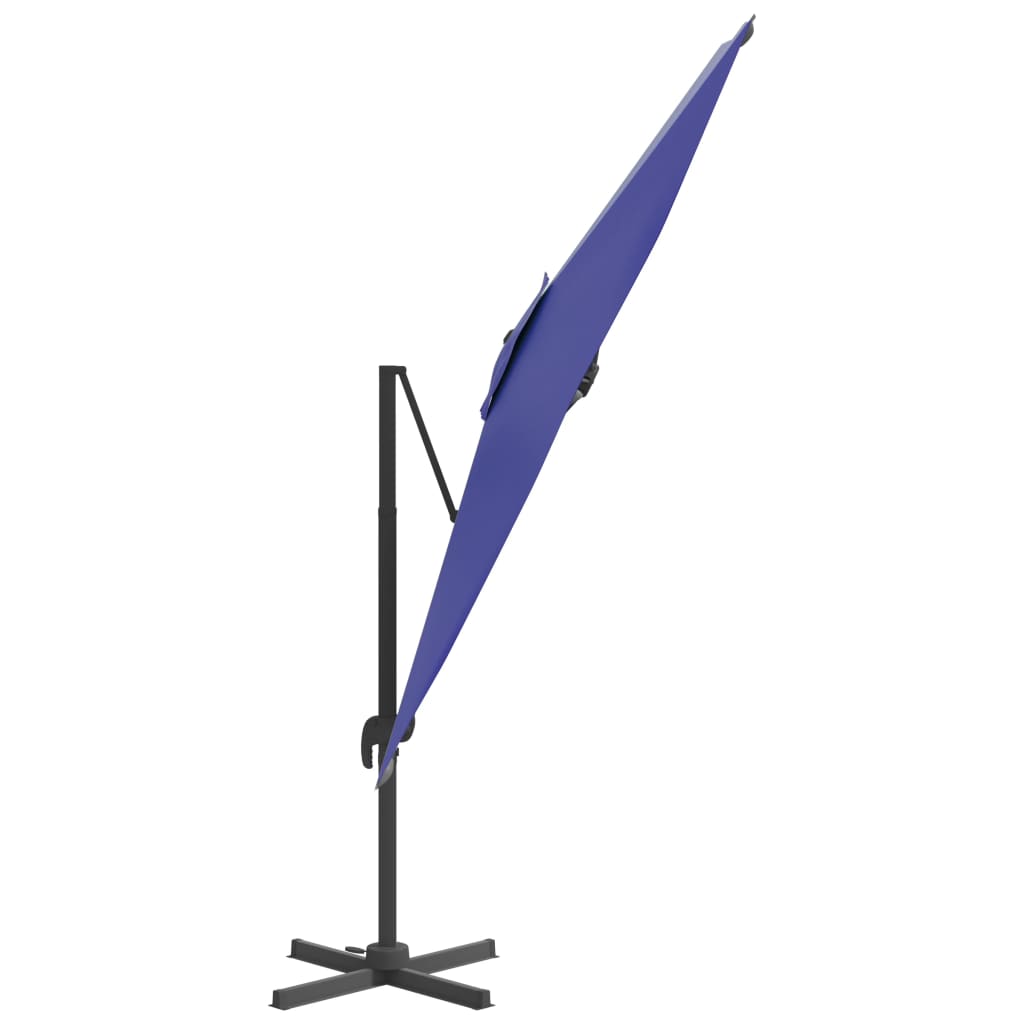 Zweefparasol Met Led-Verlichting 400X300 Cm Azuur