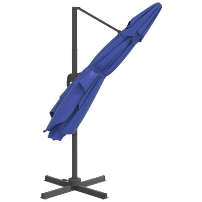Zweefparasol Met Led-Verlichting 400X300 Cm Azuur
